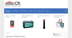 Desktop Screenshot of batteriehaus.de